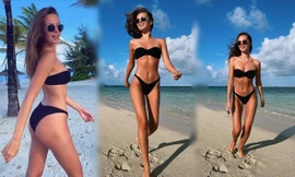 Mỹ nhân Nga Nastia Sobol khoe dáng 'vạn người mê' trên biển
