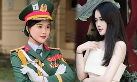 Nữ quân nhân xinh như nàng thơ, thu hút sự chú ý
