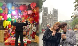 'Thánh ăn Hàn Quốc' dạo chơi Hà Nội, được nhắc đeo khẩu trang phòng corona