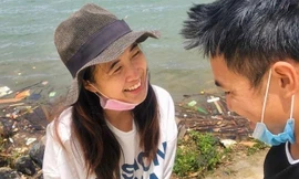 Đập hồ Tuyền Lâm trước và sau khi đôi vợ chồng 9X dọn rác