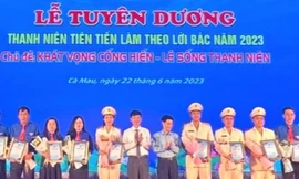 Cà Mau tuyên dương 57 thanh niên tiên tiến làm theo lời Bác
