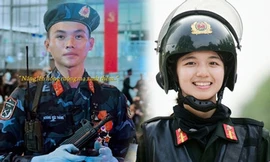 Hình ảnh chàng trai cô gái tham gia diễu binh 30/4 'gây sốt' mạng