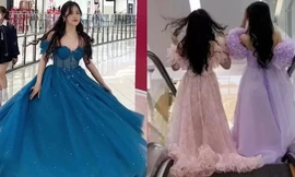 Đu trend váy công chúa đi siêu thị, nhiều hot girl Việt bị bảo vệ 'cấm cửa'