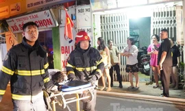 Hình ảnh hiện trường vụ cháy chung cư mini Hà Nội