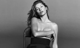 Siêu mẫu 'triệu đô' Gisele Bundchen bán nude che ngực đầy
