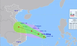 Áp thấp nhiệt đới có thể mạnh lên thành bão, mức độ nguy hiểm cao, di chuyển rất nhanh