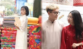 Giới trẻ Hà Nội nhộn nhịp chụp ảnh đón Tết sớm