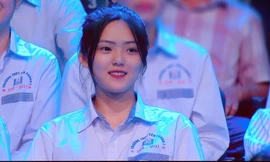 Xinh xắn nổi bật, nữ sinh được tìm kiếm sau chương trình 'Đường lên đỉnh Olympia' 