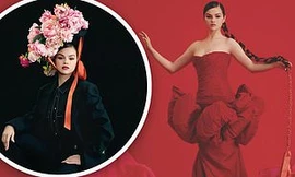 Selena Gomez xinh đẹp như đóa hồng