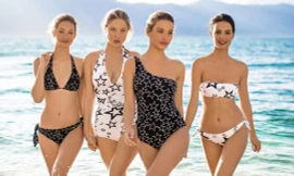 Dàn mỹ nhân xinh như mộng diện áo tắm Dolce & Gabbana trên biển