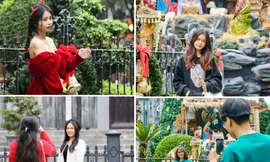 Giới trẻ Hà thành check-in khung cảnh Giáng sinh sớm lung linh ở Nhà thờ Lớn