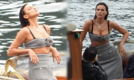 Siêu mẫu Nga Irina Shayk nóng bỏng trong hậu trường chụp ảnh