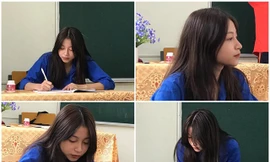 Nữ sinh xứ Nghệ bỗng nổi tiếng với mặt mộc xinh xắn