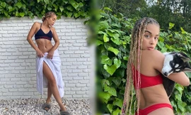 Ảnh bikini của nàng mẫu Đức Jasmine Sanders hút hồn phái mạnh