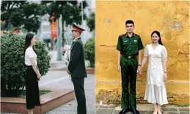 Bạn gái những người lính trải lòng dịp Valentine, cô gái vượt gần 1.000 cây số vào gặp bạn trai