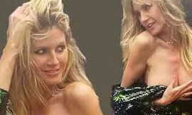 Heidi Klum mặc váy hở bạo suýt lộ ngực khi chụp ảnh