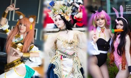 Các bóng hồng mặt xinh dáng đẹp trong lễ hội cosplay đình đám thế giới