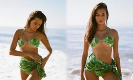 Gizele Oliveira rực lửa nổi bật trên biển Malibu