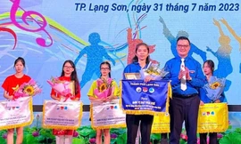 Vũ điệu "Lan tỏa khát vọng: của thanh niên Lạng Sơn. Ảnh: Duy Chiến 