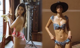 Người đẹp Brazil Cindy Mello thả dáng tuyệt mỹ với bikini