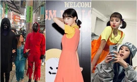 Giới trẻ khắp nơi đua nhau hóa trang trào lưu Squid Game 'gây bão' mạng đêm Halloween