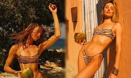 Ngắm đường cong đẹp ngất ngây của thiên thần nội y Candice Swanepoel 