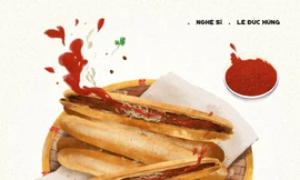 Bộ tranh vẽ bánh mì Việt Nam khiến dân mạng 'phát thèm'