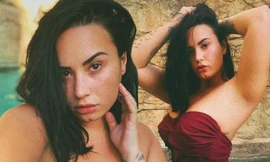 Demi Lovato diện áo bơi tôn 'vòng 1' nảy nở