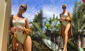 Người mẫu 1m80 Hailey Clauson diện áo tắm khoe lợi thế chân dài