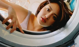 Giới trẻ đua nhau trend chụp ảnh với máy giặt