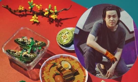 Chàng trai 9x ở TPHCM làm mâm cỗ Tết bằng Lego sống động như thật 