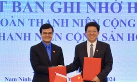 Trung ương Đoàn TNCS Hồ Chí Minh và Trung ương Đoàn TNCS Trung Quốc ký kết Bản ghi nhớ hợp tác