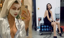 Bella Hadid 'thả rông vòng 1' trong ảnh selfie