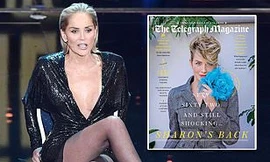 Minh tinh 'Bản năng gốc' Sharon Stone quyến rũ khó tin ở tuổi 62