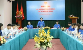 Anh Nguyễn Anh Tuấn, Ủy viên T.Ư Đảng, Bí thư thứ nhất T.Ư Đoàn, Chủ tịch Hội LHTN Việt Nam phát biểu khai mạc hội nghị.