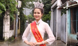 Tân Hoa khôi Sinh viên Việt Nam muốn trở thành luật sư giỏi. Ảnh: Giang Thanh