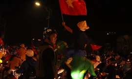 Lực lượng cảnh sát trật tự Đà Nẵng trắng đêm phân luồng giao thông