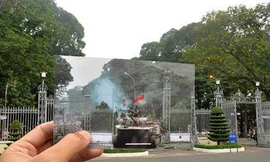 Việt Nam 'xưa và nay' qua ảnh lồng trong ảnh