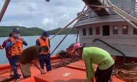 Bắt giữ tàu cá chở 100.000 lít dầu không rõ nguồn gốc 