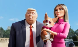 Vợ chồng Tổng thống Donald Trump xuất hiện trong phim hoạt hình
