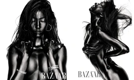 Siêu mẫu Hàn lọt top 1 tìm kiếm vì nhuộm đen người, khoả thân trên tạp chí