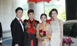 Sau ái nữ ‘vua sòng bạc’, thiên kim Hong Kong 'khệ nệ' vòng vàng trong ngày cưới