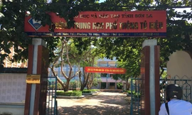 Trường Trung học phổ thông Tô Hiệu, nơi ông Nguyễn Quốc Chiến, giáo viên môn tin học công tác. Ông Chiến được đưa vào làm thành viên Ban thư ký Hội đồng thi Sơn La năm 2018. Ảnh: Vũ Phương