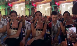 Lệ Quyên hát live bằng loa kẹo kéo ‘náo loạn’ phố Bùi Viện