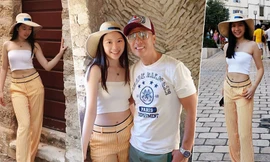 Con gái Chân Tử Đan gây bất ngờ với eo thon, chân dài như siêu mẫu tuổi 15