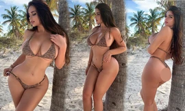 Đường cong hút mắt của ‘Kim Kardashian phiên bản Nga’