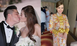 Á hậu Hong Kong đeo vàng nặng trĩu cổ và tay ngày theo đại gia ‘về dinh’