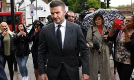 David Beckham phải hầu tòa vì vi phạm giao thông. Ảnh: AFP