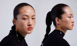 Người mẫu Li Jingwen trong bộ ảnh quảng cáo son môi của Zara.