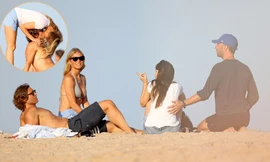 ‘Bạn gái Iron Man’ hôn đắm đuối chồng, đi nghỉ cùng người cũ